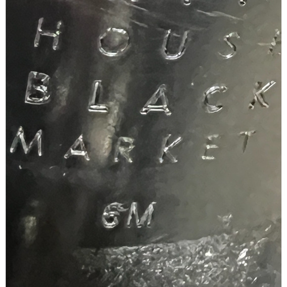 NEW WHITE HOUSE BLACK MARKET BLACK KELSEA CHAIN HIGH HEEL BOOTIES BOOTS SIZE 6 - Picture 13 of 15